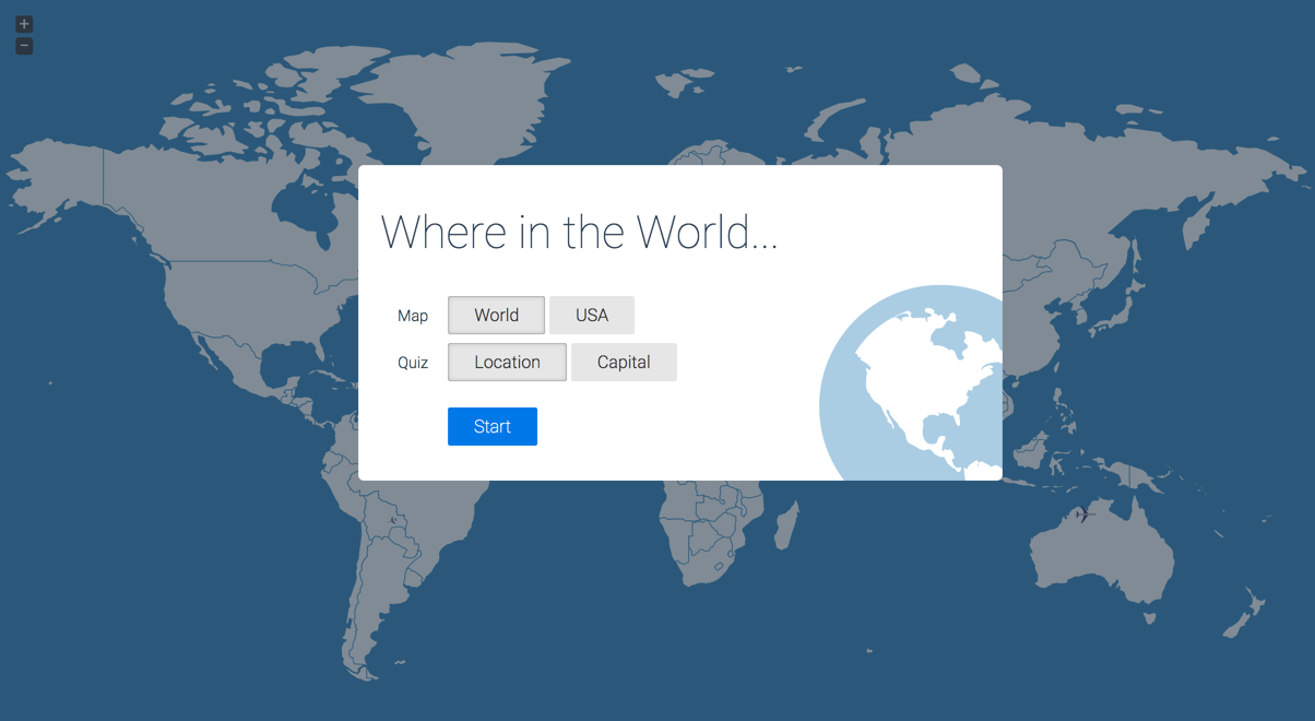 quiz selection menu